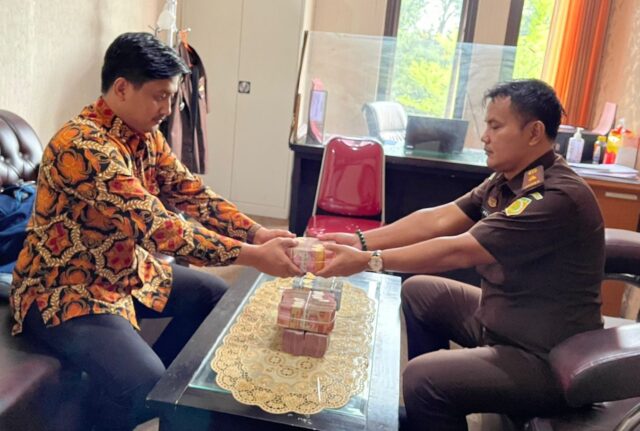 Jaksa Terima Pengembalian Kerugian Negara Dari Kasus Dugaan Korupsi RTH