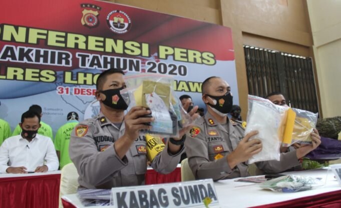 Polres Lhokseumawe Pecat Lima Personil Terkait Narkoba Sepanjang 2020