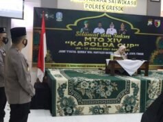 Kapolres Gresik Beri Dukungan Kepada Kontingen Gresik Dalam MTQ Virtual Kapolda Jatim Cup
