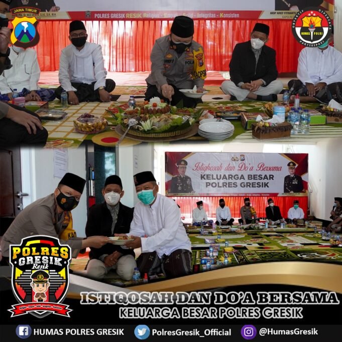 Menempati Mako Baru, Polres Gresik Gelar Istighosah dan Doa Bersama