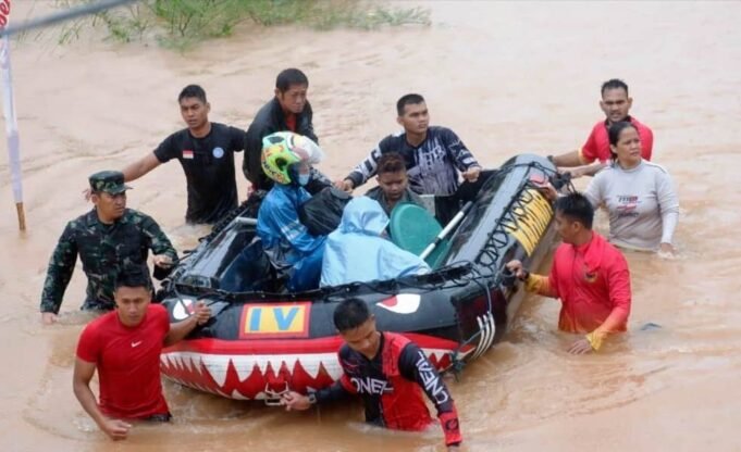 Satgas Banjir Lantamal IV, Laksanakan Evakuasi Disejumlah Wilayah di Tanjungpinang