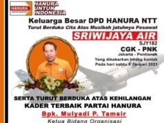 Tragedi Jatuhnya Pesawat Sriwijaya Air SJ 182, Meninggalkan Luka yang Mendalam di Partai Hanura