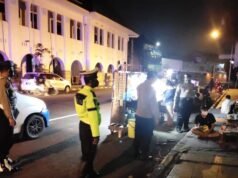 Cuaca Hujan, Tidak Kendorkan Personil Polres Ciko Laksanakan Ops Yustisi