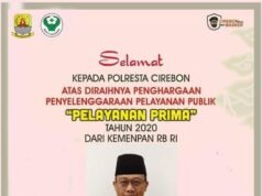 Direktur RSUD Arjawinangun Cirebon Mengucapkan Selamat Kepada Polresta Cirebon