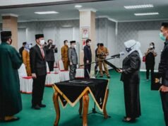 Hj. Rahma,S.IP., Lantik Drs Surjadi, MT Kadis Bappelitbang Kota Tanjungpinang