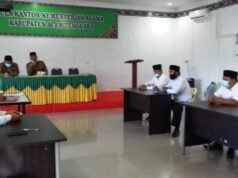 Kakenmena Aceh Tenggara Buka Uji Kopentensi Tugas KUA