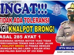 Kasat Lantas Polres Singkil, Minta Warga Laporkan Pengguna Knalpot Brong