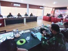 Melalui Daring Danlantamal IV Tanjungpinang Ikut Rapim TNI 2021