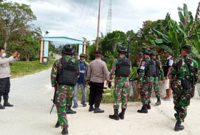 Aksi Nyata TNI, Sinergitas Satgas Pamtas Yonif 403/WP Dalam Membantu Polri Menangani Aksi Kejahatan di Wilayah Perbatasan Papua