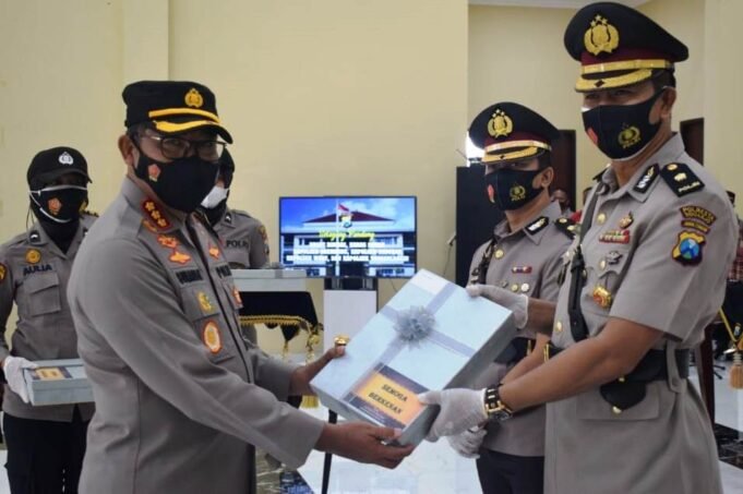 Kapolresta Sidoarjo Pimpin Sertijab Kabagsumda, Kasat Binmas dan Kapolsek
