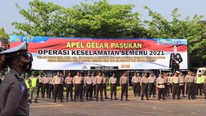 Apel Gelar Pasukan Ops Keselamatan Semeru 2021, Ini Arahan Kapolres Tuban