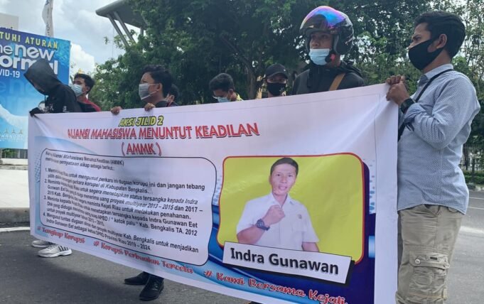 AMMK Riau Kembali Geruduk Kejati Riau, Minta Segera Tetapkan IG Sebagai Tersangka Kasus Korupsi di Bengkalis