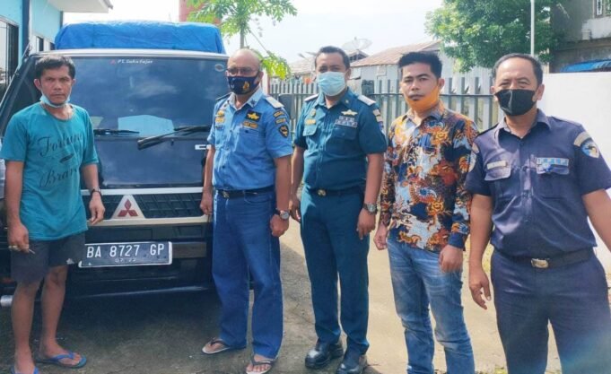 Kapolres Nias Bersama KSOP Pelindo I Pelabuhan Gunungsitoli, Amankan Satu Unit Mobil Pick up Bermuatan Celeng di Pelabuhan Gunungsitoli