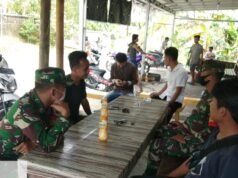 Babinsa Koramil 10/Lolowa’u, Laksanakan Kegiatan Komsos Tentang Covid-19 di Desa Botohili Nias Selatan
