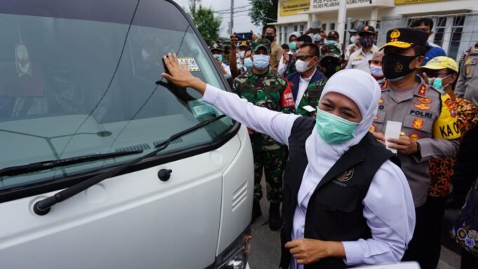 Forkopimda Jatim Pastikan Mekanisme Penyekatan Berjalan Dengan Baik di Suramadu