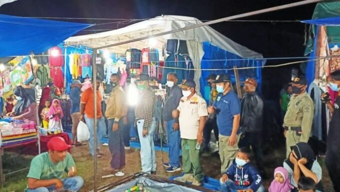 Patroli Awasi Prokes Ramadan Fair, Ini yang di Sampaikan Sat Pol PP Aceh Singkil