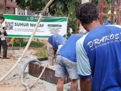 ACT Bengkalis Penuh Amanah Membuat Sumur Wakaf di Duri