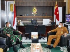 Danrem 064/MY Terima Kunjungan Kerja Kepala Dinas Pertanian Banten