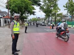Dekat dan Bersahabat, Sat Lantas Polres Ciko Awali dengan Gatur Pagi di Penyeberangan dan Persimpangan