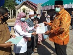 HUT Agraria di Aceh Singkil di Tandai Dengan Pembagian Sertifikat, Ini Penegasan Bupati