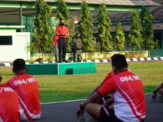 Apel Perdana, Danrem 064/MY Ajak Anggota Jaga Kebersihan Lingkungan