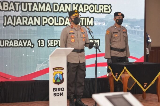 Kapolda Lantik Pejabat Baru Jajaran Polda Jatim