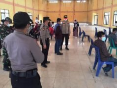 Kapolsek Mandau Kawal 254 Orang Pemberian Suntik Vaksin di Gedung LAMR
