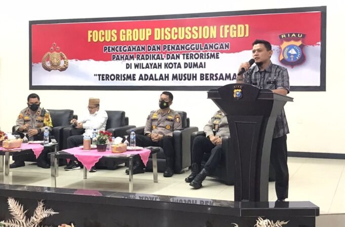 Polres Dumai Gelar FGD Penanggulangan Terorisme, Eks Napiter : Paham Radikal Rusak Keutuhan NKRI