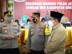 Polres Gresik Bersinergi Dengan MUI Vaksinasi Menjaga Umat