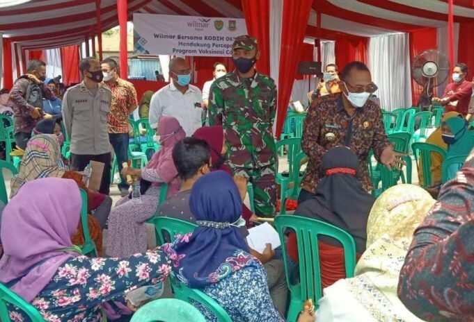Dukung Percepatan Herd Immunity, PT. JMR Bersama Kodim 0623/Cilegon Gelar Vaksinasi Covid-19