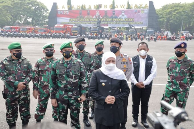 Forkopimda Jatim Gelar Apel Kontijensi Bencana Alam