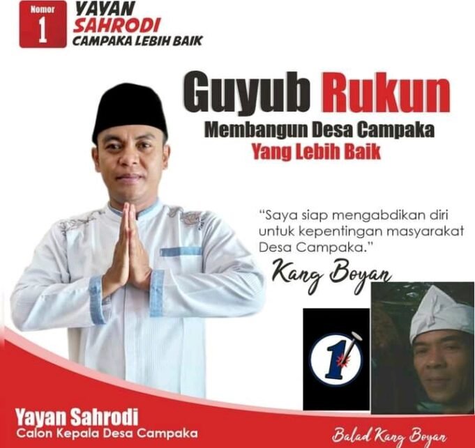 Guyub Rukun Bangun Desa Campaka, Masyarakat Siap Dukung Calkades Kang Boyan