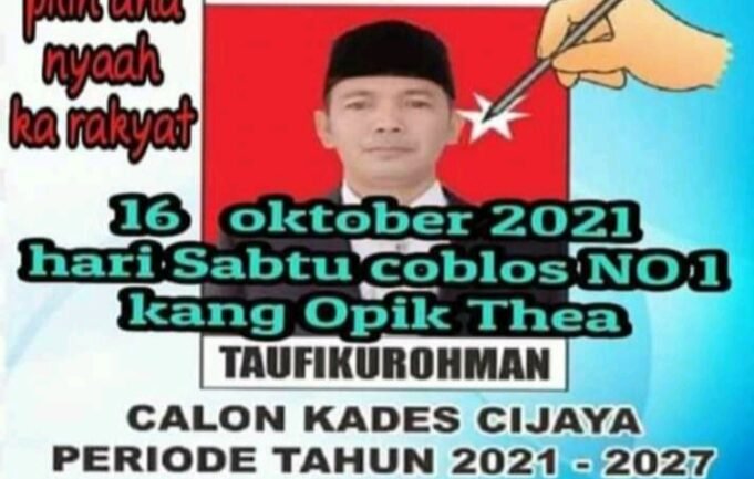 Jelang Pilkades, Rumah Calkades Banjir Dukungan Ribuan Warga Cijaya Siap Menangkan Kang Opik