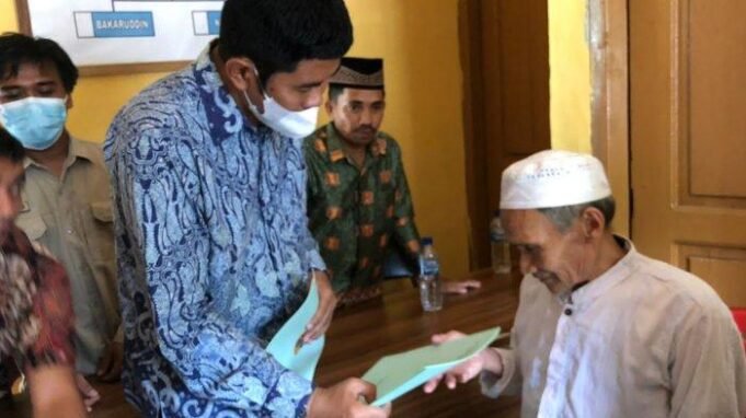 Kantor Pertanahan Kabupaten Aceh Singkil Bagikan Sertifikat Tanah Gratis Untuk Warga