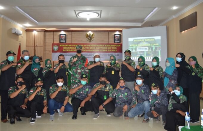 Menjaga Soliditas Dengan KB TNI, Kodim 0103/Aceh Utara Gelar Kegiatan “BINKATPUAN” Keluarga Besar TNI Tahun 2021