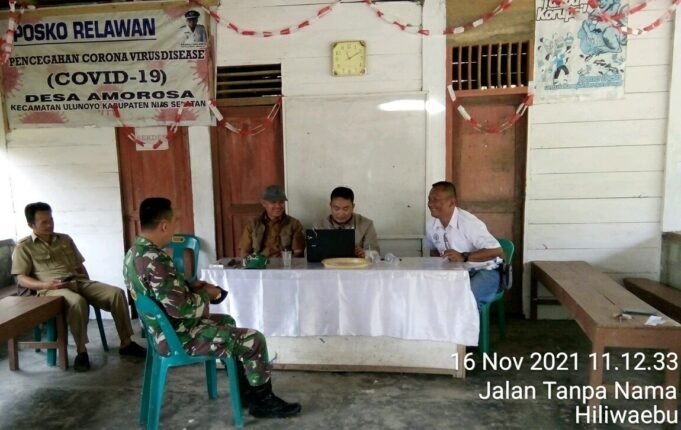 Babinsa Koramil 10/Lolowau Tetap Gencar Laksanakan Kegiatan Komukasi Sosial di Desa Aramosa Nias Selatan