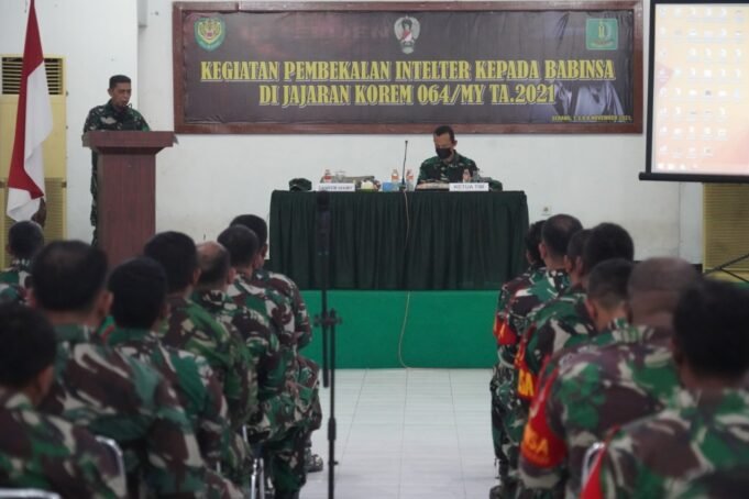 Babinsa Korem 064/MY Terima Pembekalan Intelijen Teritorial