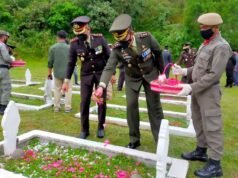 Dandim 0103/Aceh Utara Hadiri Upacara Ziarah Nasional Hari Pahlawan