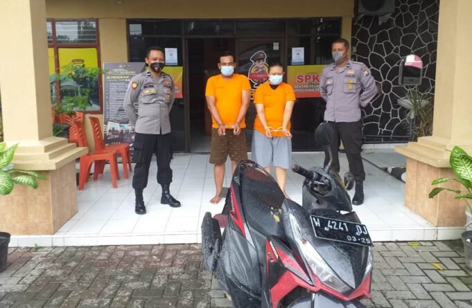 Dua Sejoli asal Surabaya Curi Motor di Masjid Kehabisan Bensin Berakhir di Gorong-gorong