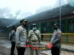 Hujan Deras Akibatkan Atap Sekolah Ambruk, Kapolres Trenggalek Turun Tangan Cek TKP