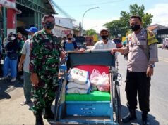 Personel Polsek Utbar Pastikan Bansos BPNT, Tersalurkan pada Warga yang Berhak