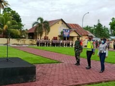 Kapolres Konawe Selatan, Pimpin Apel Gelar Pasukan Operasi Zebra – Anoa 2021
