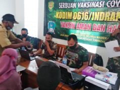 Kodim 0616/Indramayu Gencar Lakukan Vaksinasi di Desa Loyang