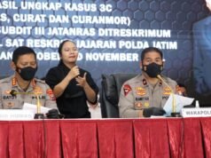 Operasi 3C Selama 2 Bulan, Polda Jatim dan Polres Jajaran Ringkus 262 Tersangka