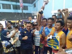 Sambut HUT Partai Nasdem, DPD Partai Nasdem Kabupaten Indramayu Gelar Turnamen Bola Volly
