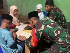 Satgas Yonif Raider Khusus 732/Banau Ajarkan Mengaji Kepada Masyarakat