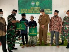 Bhakti Sosial, Kodim 0103/Aceh Utara Serahkan Sarana Kontak Kepada Panti Asuhan Al – Qamariyah