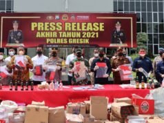 Press Release Akhir Tahun 2021 Polres Gresik, Capaian Kinerja Polres Gresik Selama Tahun 2021