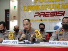 Konferensi Pers Akhir Tahun 2021 Polres Lhokseumawe, Ini Rincian Kasus yang Ditangani