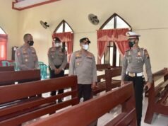 Kapolres Lamongan Cek Kesiapan Gereja Wilayah Kab. Lamongan Jelang Ibadah Natal 2021